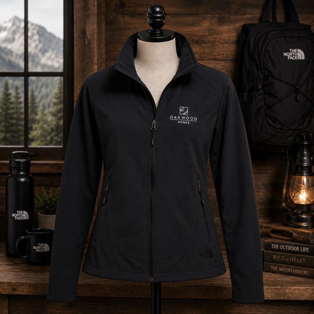 The North Face Womens Small Soft Shell Jacket Gray Full Zip WindWall